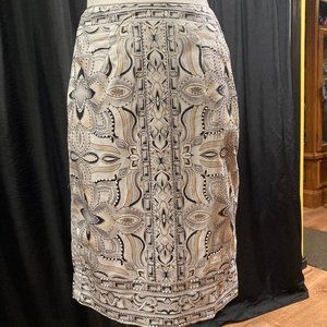 WHBM Size 4 black-white-pink skirt